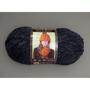 Lion Brand Wool-Ease Thick & Quick Yarn, 6 oz/107 yds - Charcoal 149